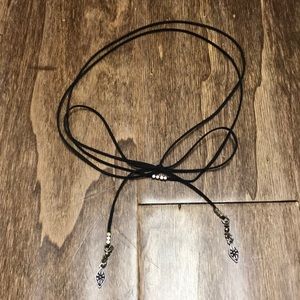 Black Self Tie Choker